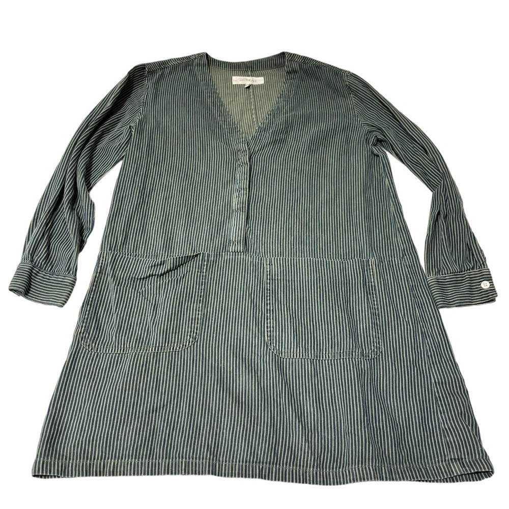 The Great. Striped Tunic Shirt Dress size 0 NWOT